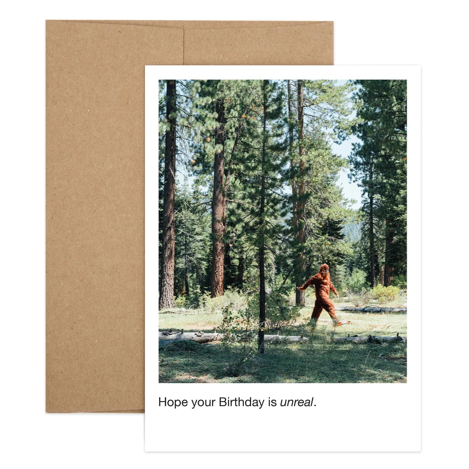 Bigfoot Birthday Greeting Card
