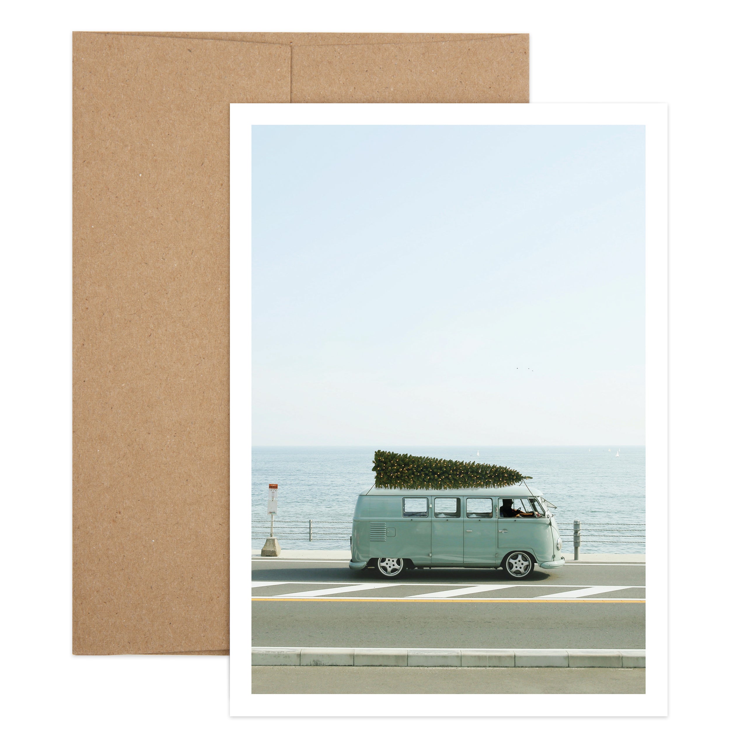 Christmas Tree VW Bus Greeting Card