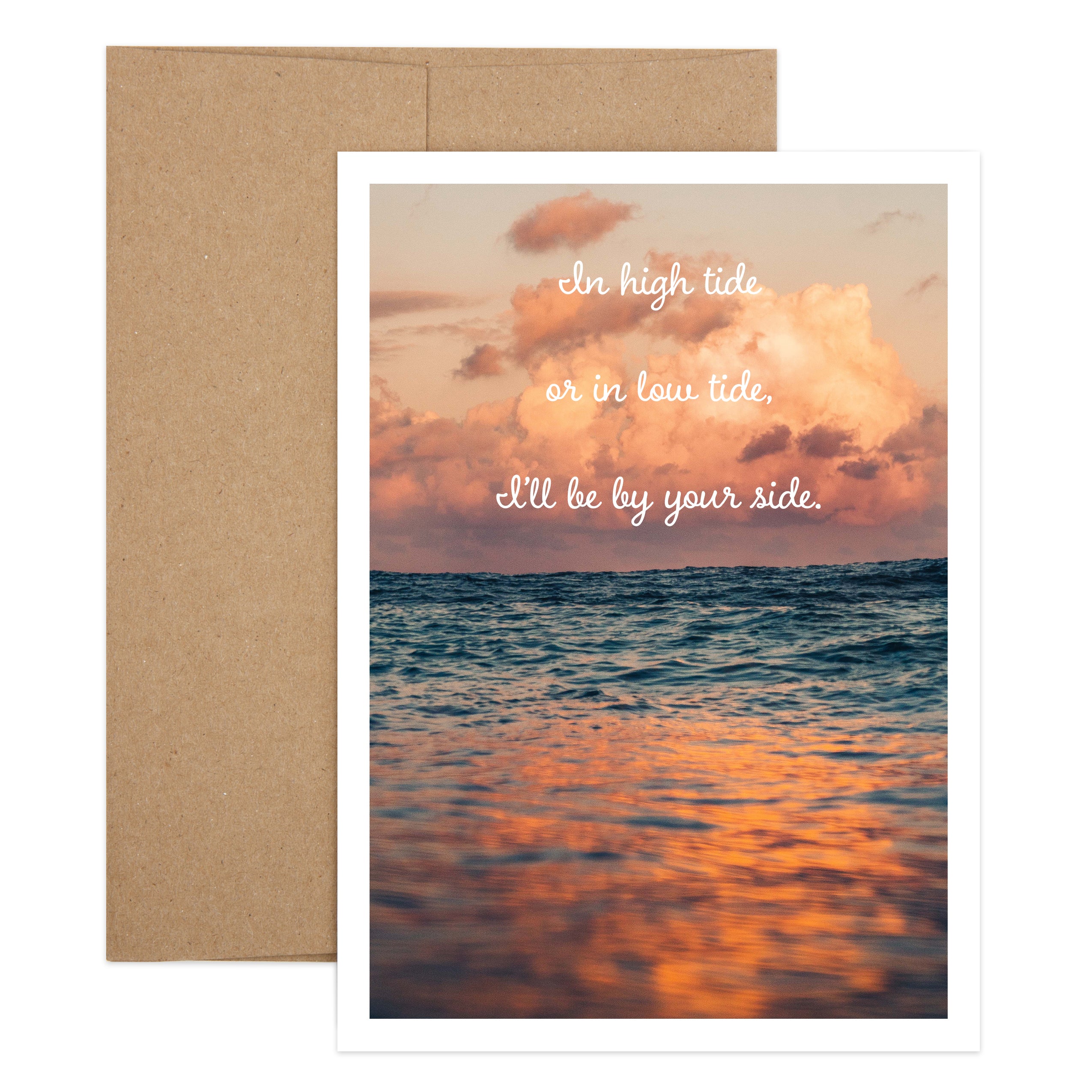 High Tide Valentine Greeting Card