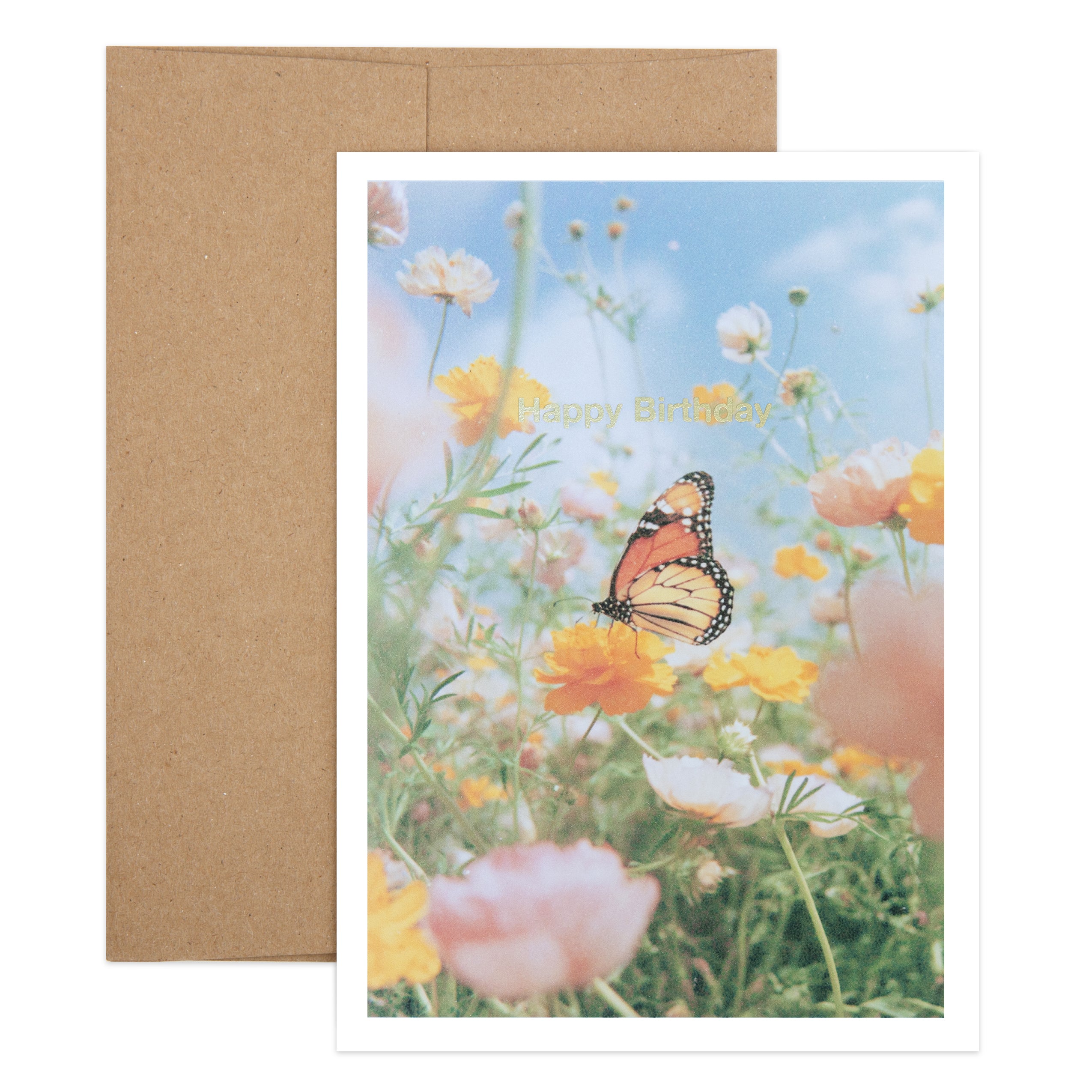 Butterfly Birthday (Gold Foil)