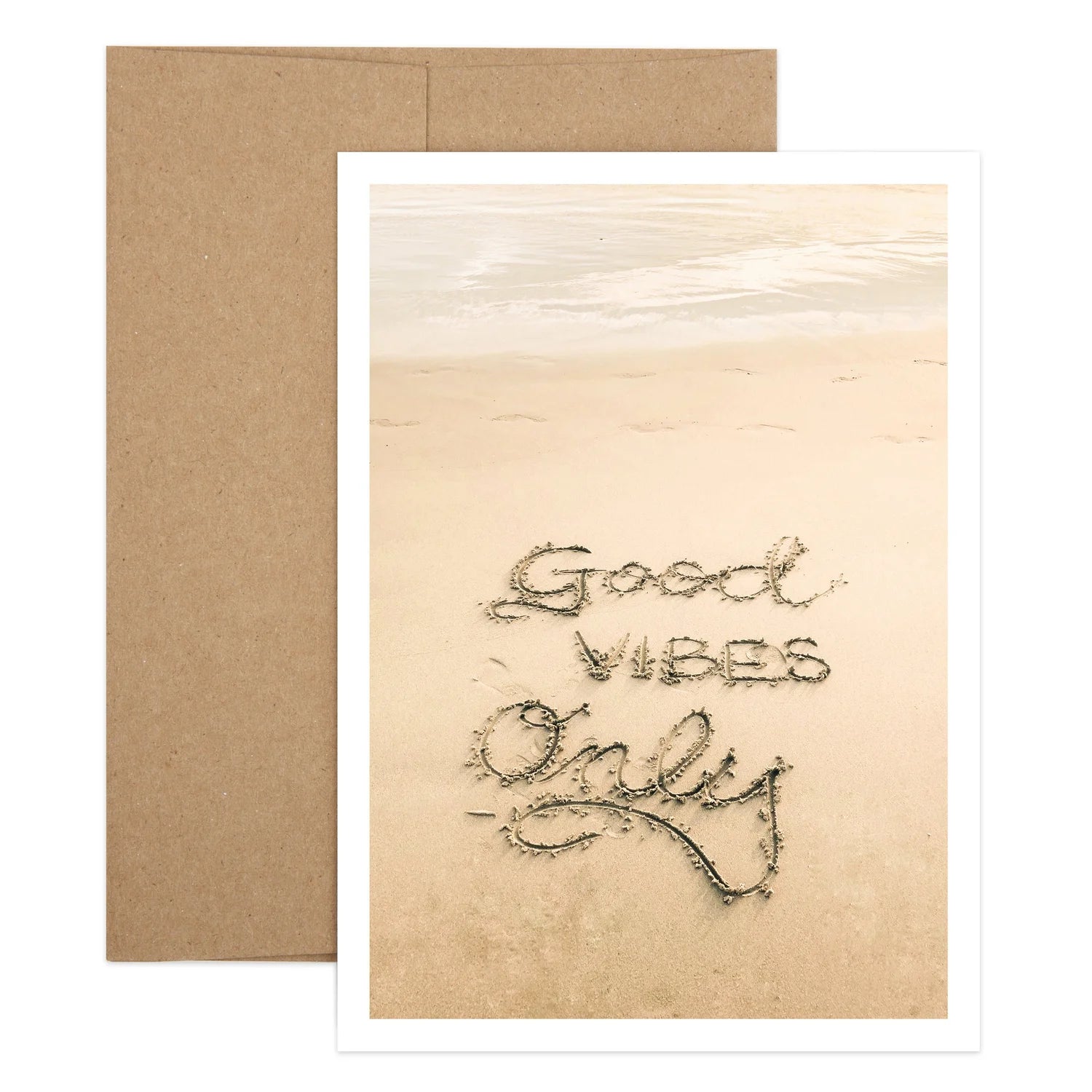 Good Vibes Only Birthday Greeting Card