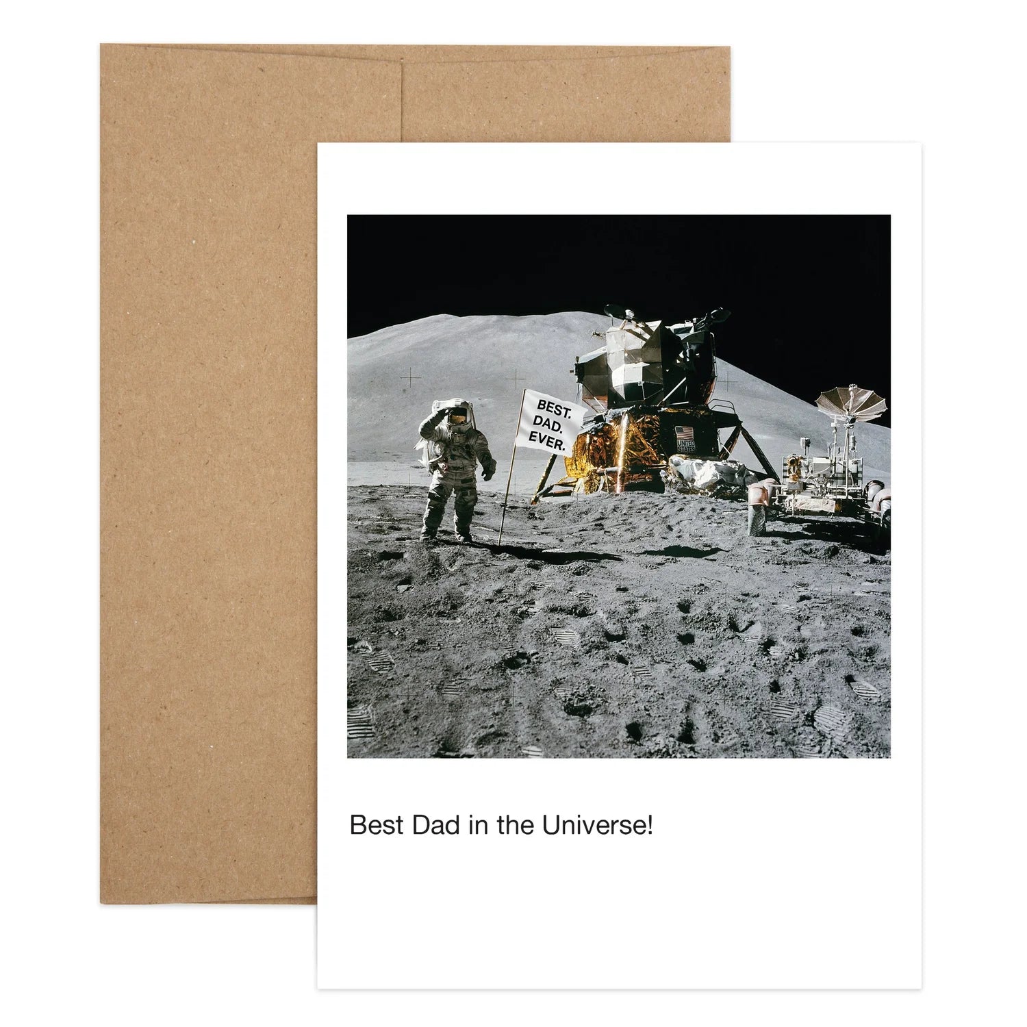 Father's Day Moon Greeting Card