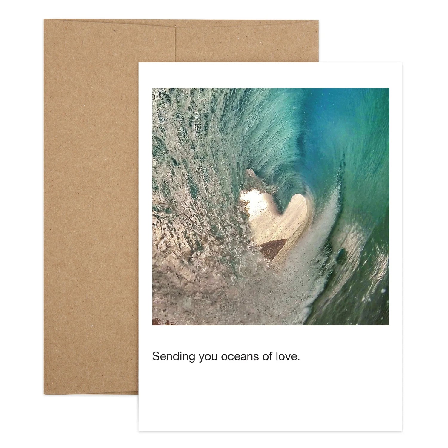 Wave Heart Birthday Greeting Card