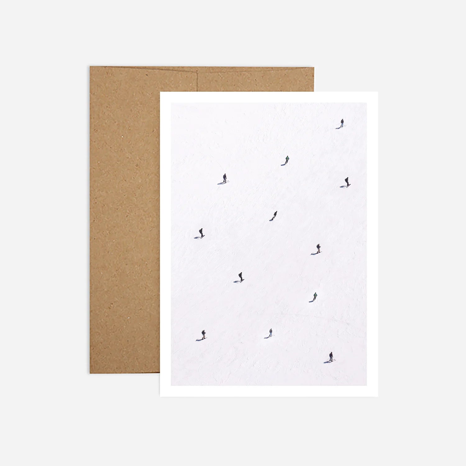 Ski Slope Holiday Greeting Card