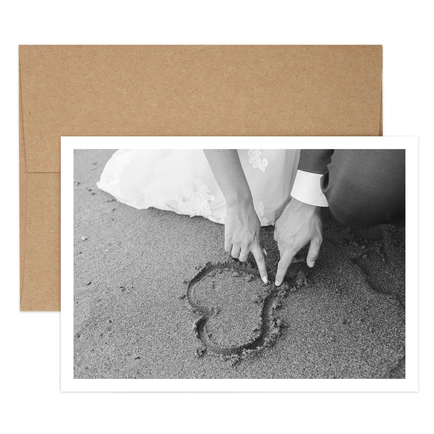 Sand Wedding Greeting Card