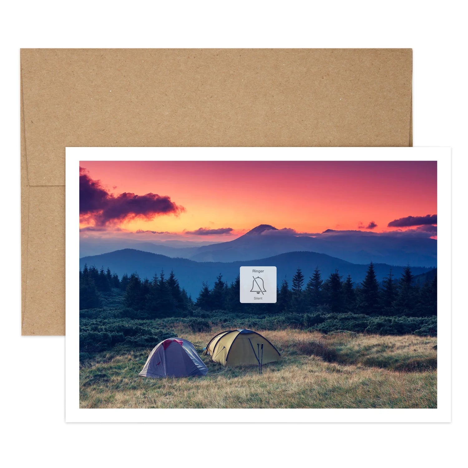 Unplug Camping Birthday Greeting Card