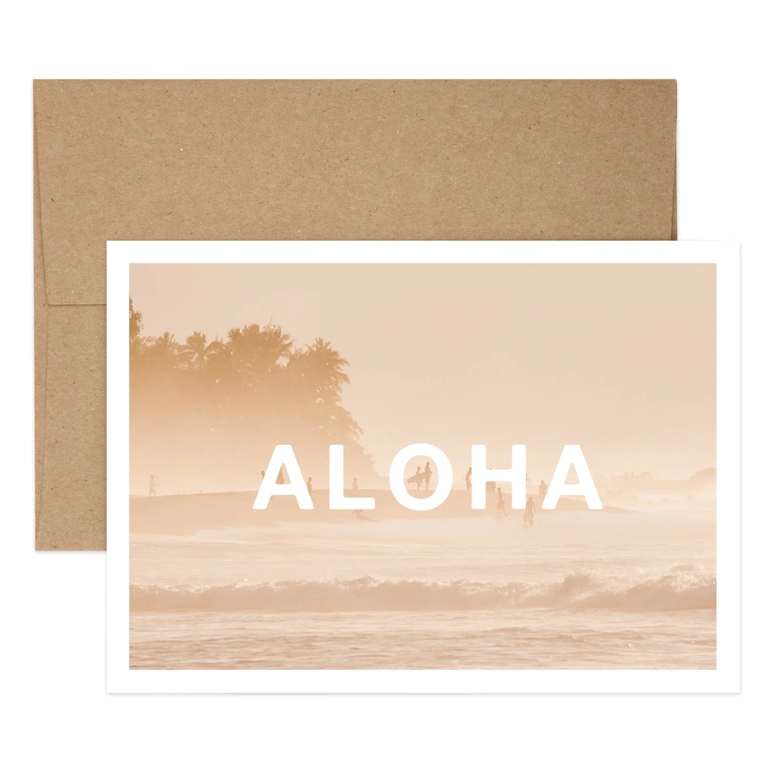 Aloha Surfer Greeting Card