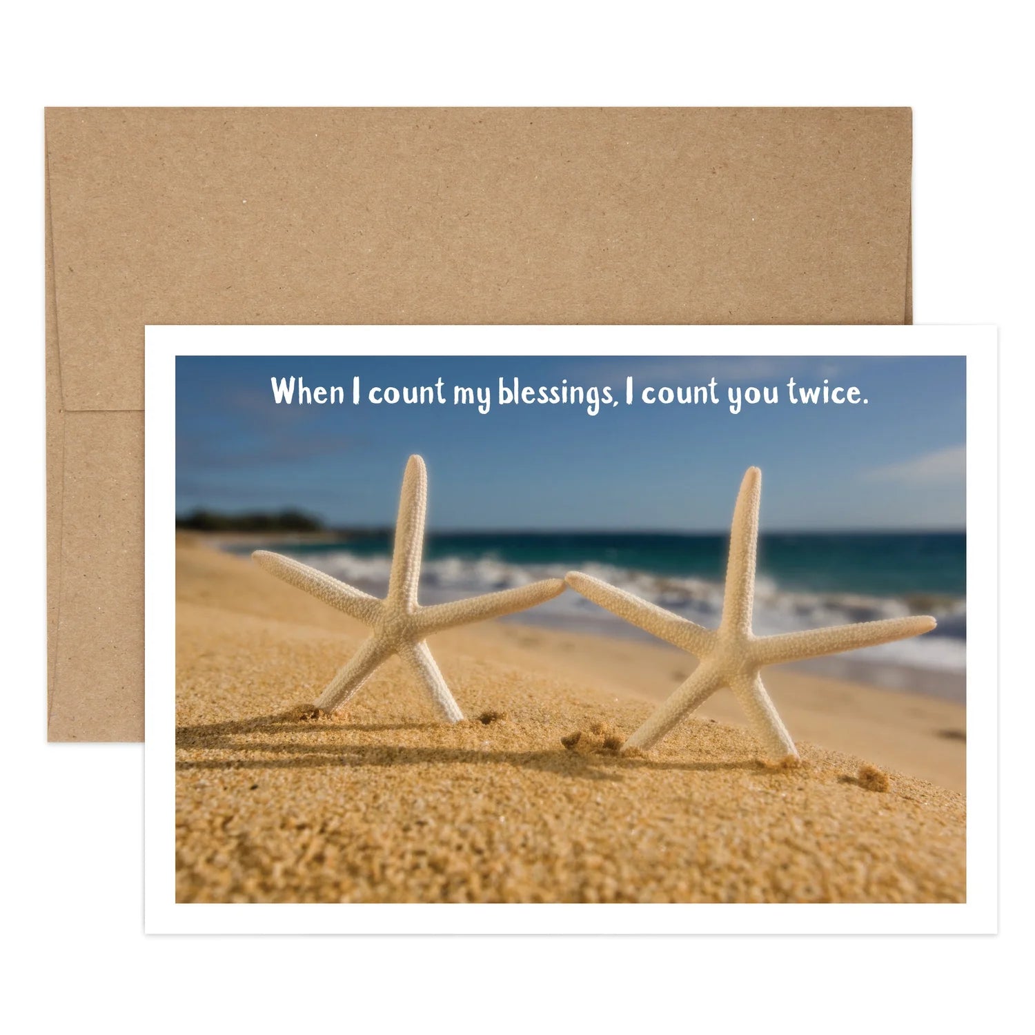 Two Starfish Birthday Greeting Card