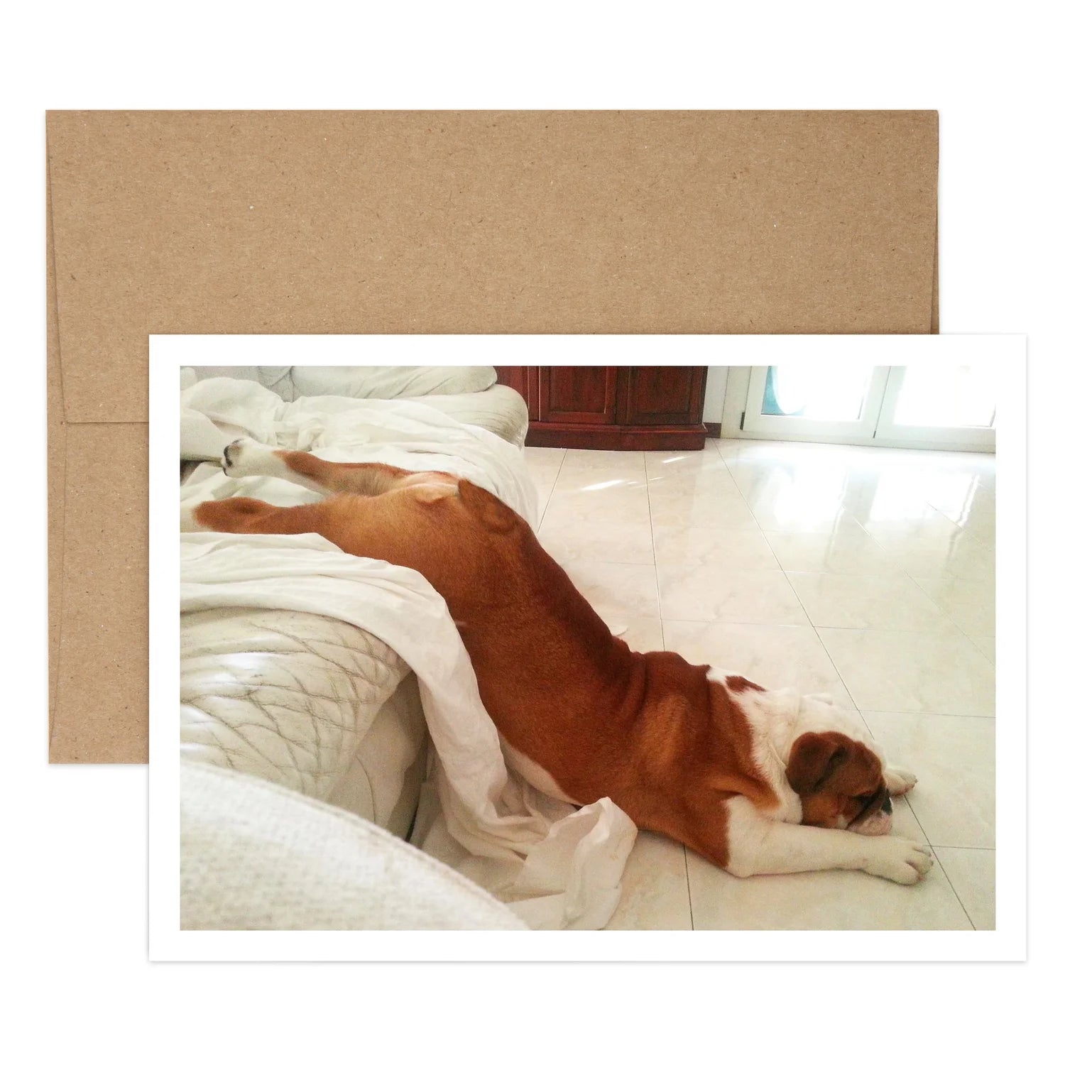 Day After Bulldog Birthday Greeting Card