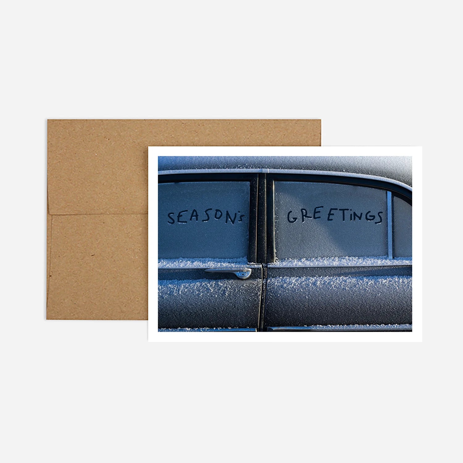 Frosted Window Holiday Greeting Card